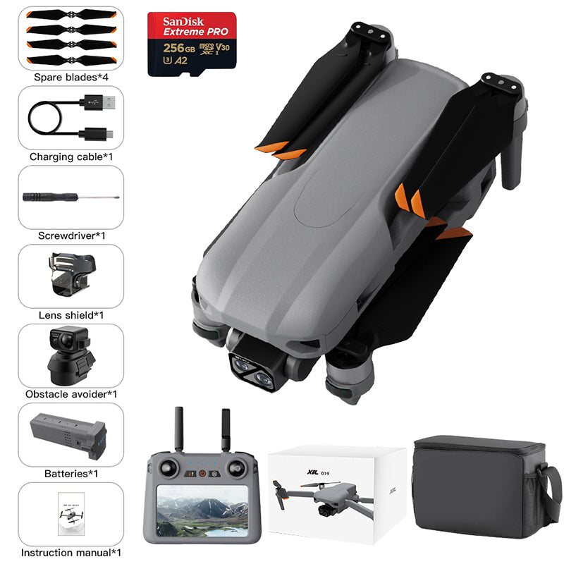 Levaplus XiL 019 Drone: 4K, 10KM Range, 45Min Flight, 3-Axis Gimbal & Obstacle Avoidance