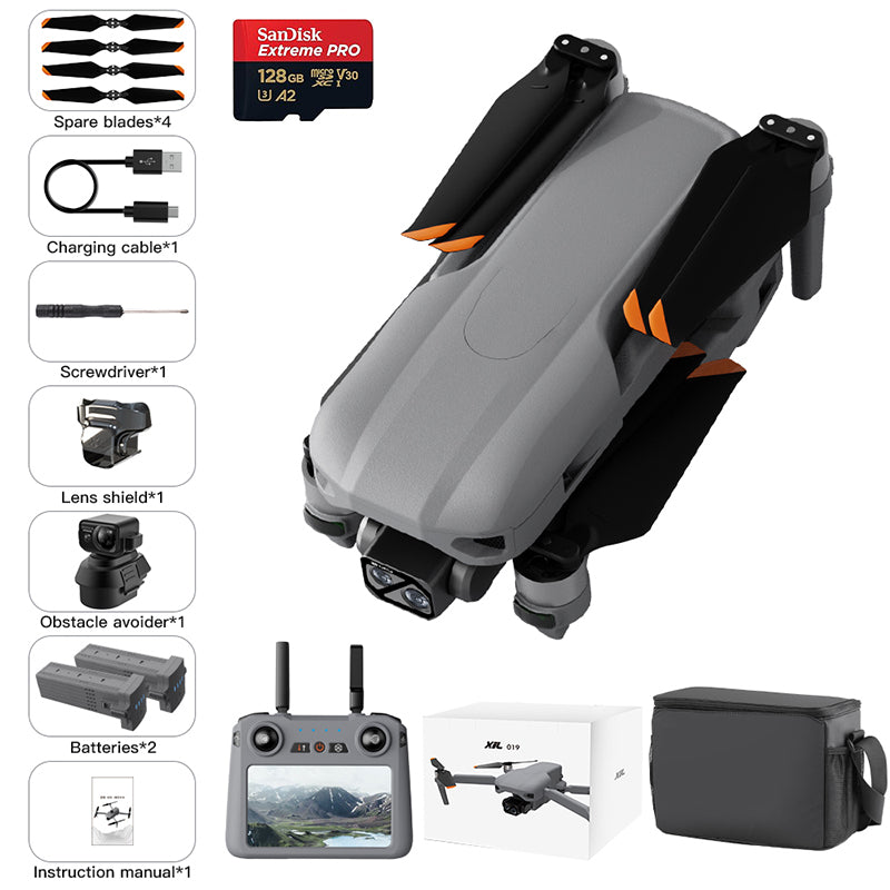 Levaplus XiL 019 Max Drone: 8K Image, 4K Video, 10KM Range, 55Min Flight, 3-Axis Gimbal & Obstacle Avoidance