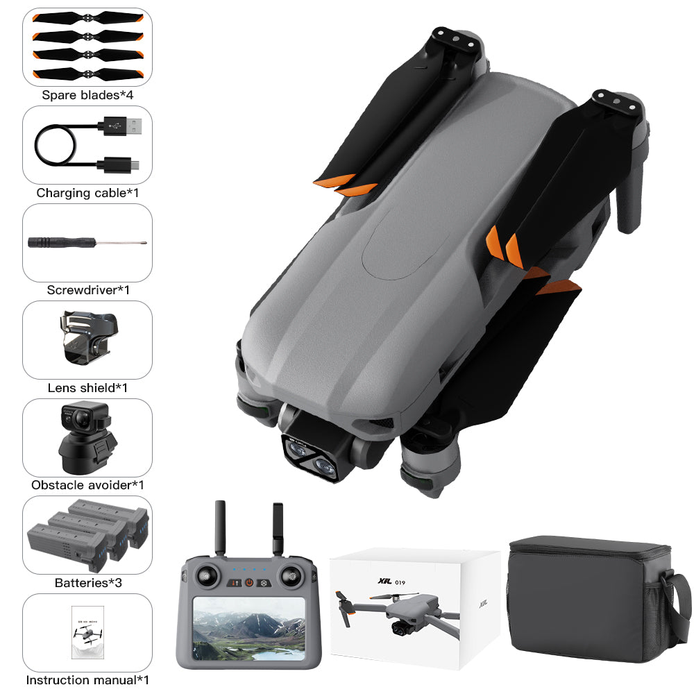Levaplus XiL 019 Drone: 4K, 10KM Range, 45Min Flight, 3-Axis Gimbal & Obstacle Avoidance
