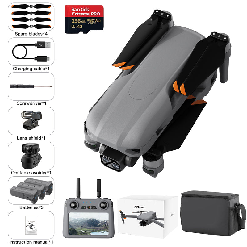Levaplus XiL 019 Max Drone: 8K Image, 4K Video, 10KM Range, 55Min Flight, 3-Axis Gimbal & Obstacle Avoidance