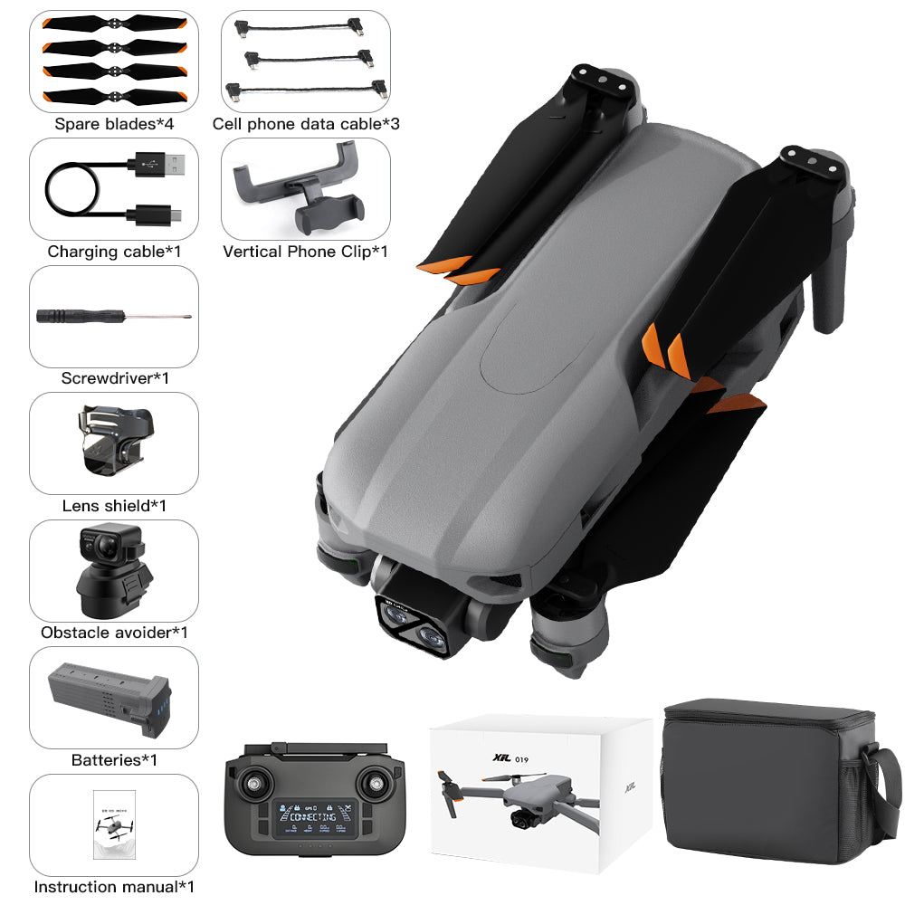 Levaplus XiL 019 Max Drone: 8K Image, 4K Video, 10KM Range, 55Min Flight, 3-Axis Gimbal & Obstacle Avoidance