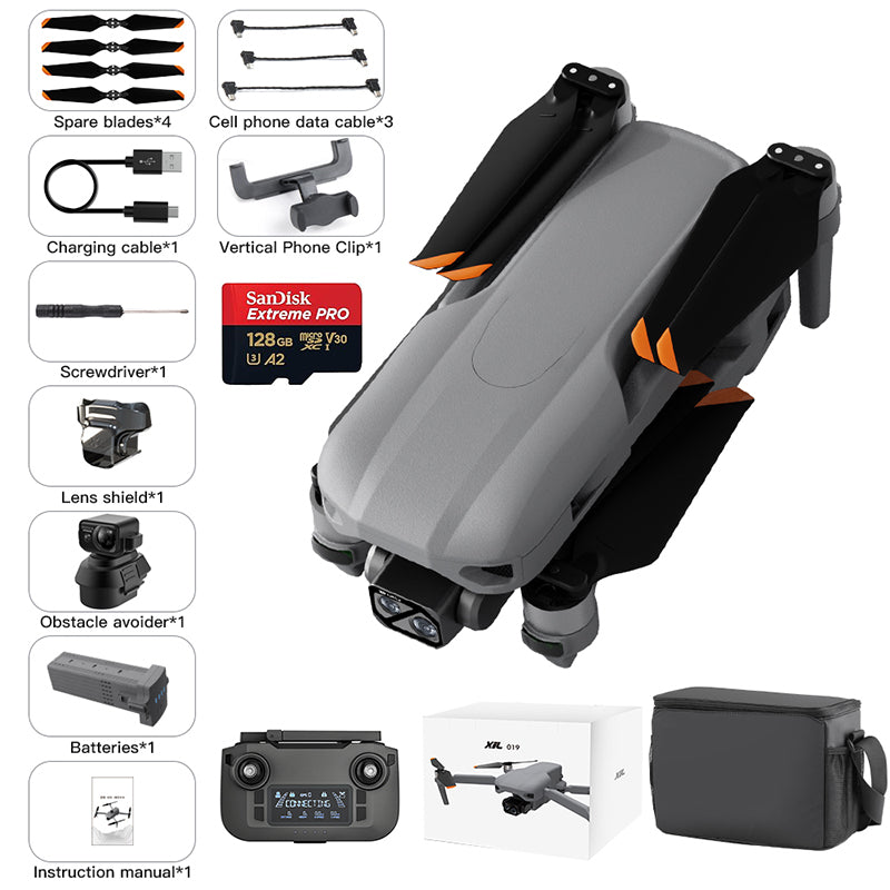 Levaplus XiL 019 Max Drone: 8K Image, 4K Video, 10KM Range, 55Min Flight, 3-Axis Gimbal & Obstacle Avoidance