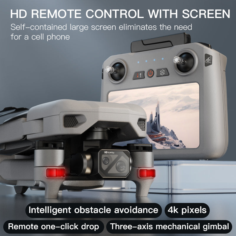 Levaplus XiL 019 Drone: 4K, 10KM Range, 45Min Flight, 3-Axis Gimbal & Obstacle Avoidance
