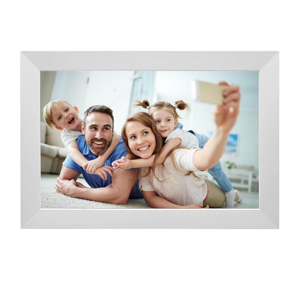 Levaplus WiFi Digital Photo Frame: Touchscreen, Auto-Rotate, 32GB, Frameo App