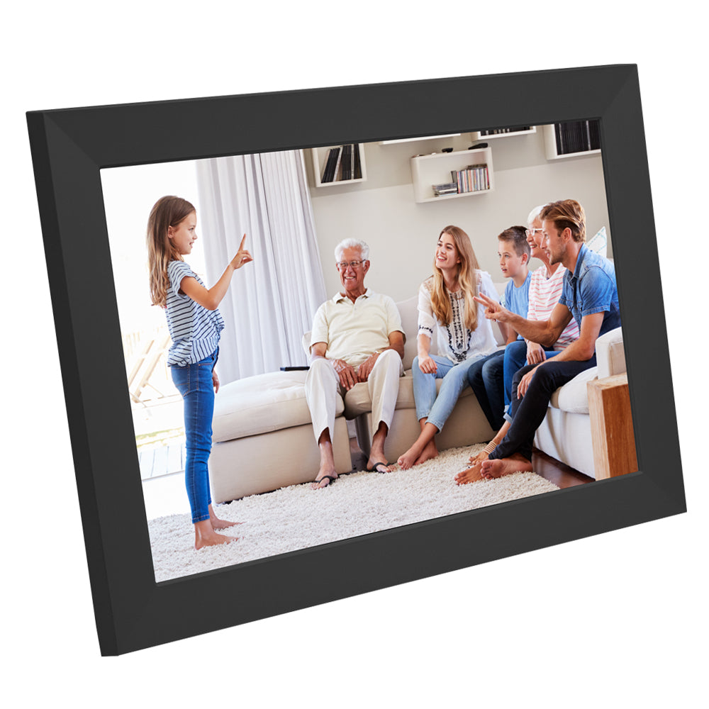 Levaplus WiFi Digital Photo Frame: Touchscreen, Auto-Rotate, 32GB, Frameo App