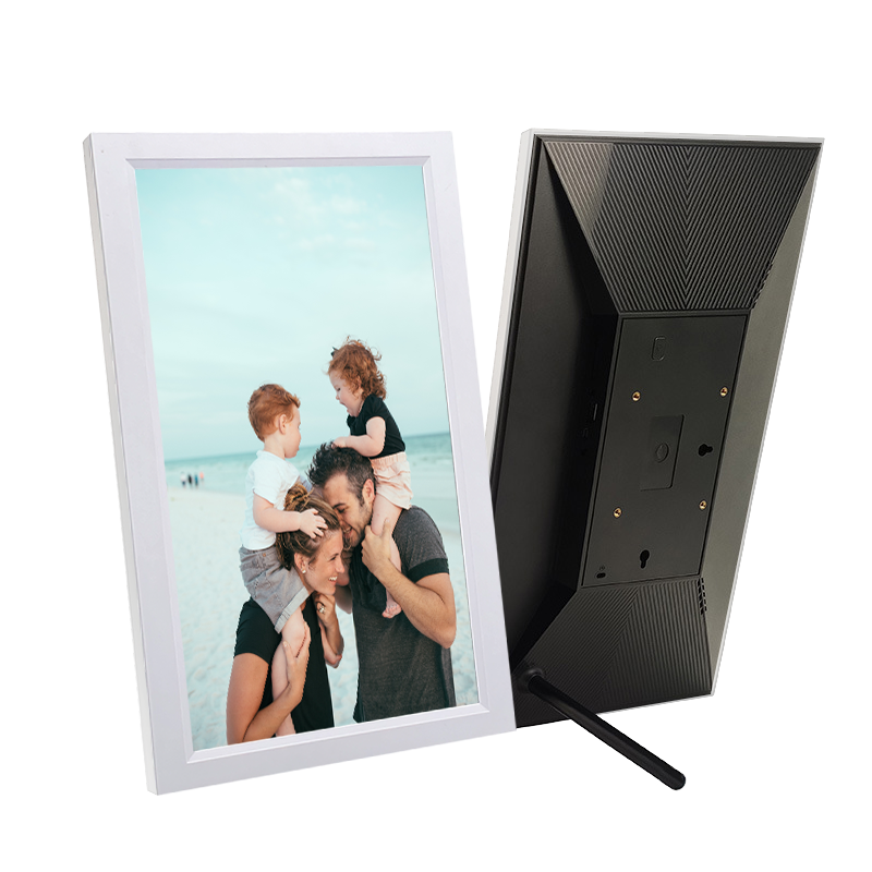 Levaplus WiFi Digital Photo Frame: Touchscreen, Auto-Rotate, 32GB, Frameo App