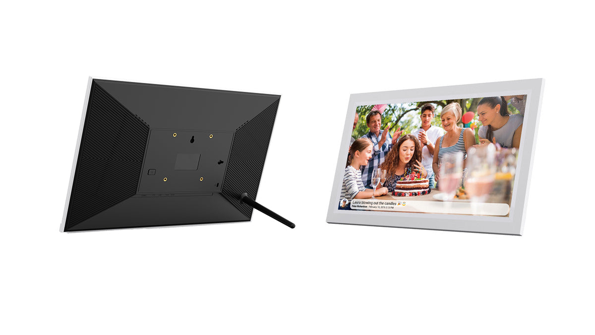 Levaplus WiFi Digital Photo Frame: Touchscreen, Auto-Rotate, 32GB, Frameo App