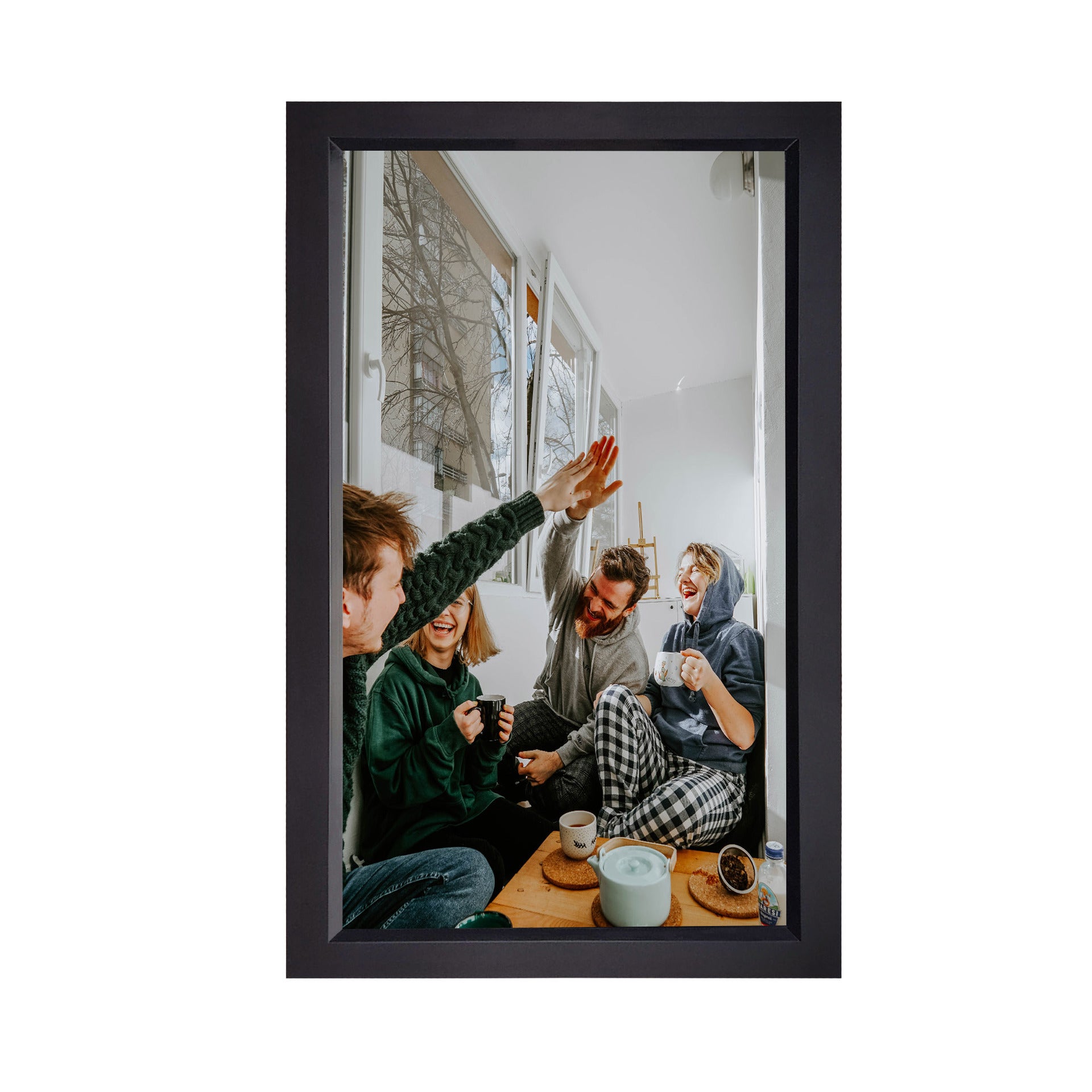 Levaplus WiFi Digital Photo Frame: Touchscreen, Auto-Rotate, 32GB, Frameo App