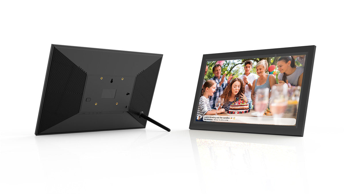 Levaplus WiFi Digital Photo Frame: Touchscreen, Auto-Rotate, 32GB, Frameo App