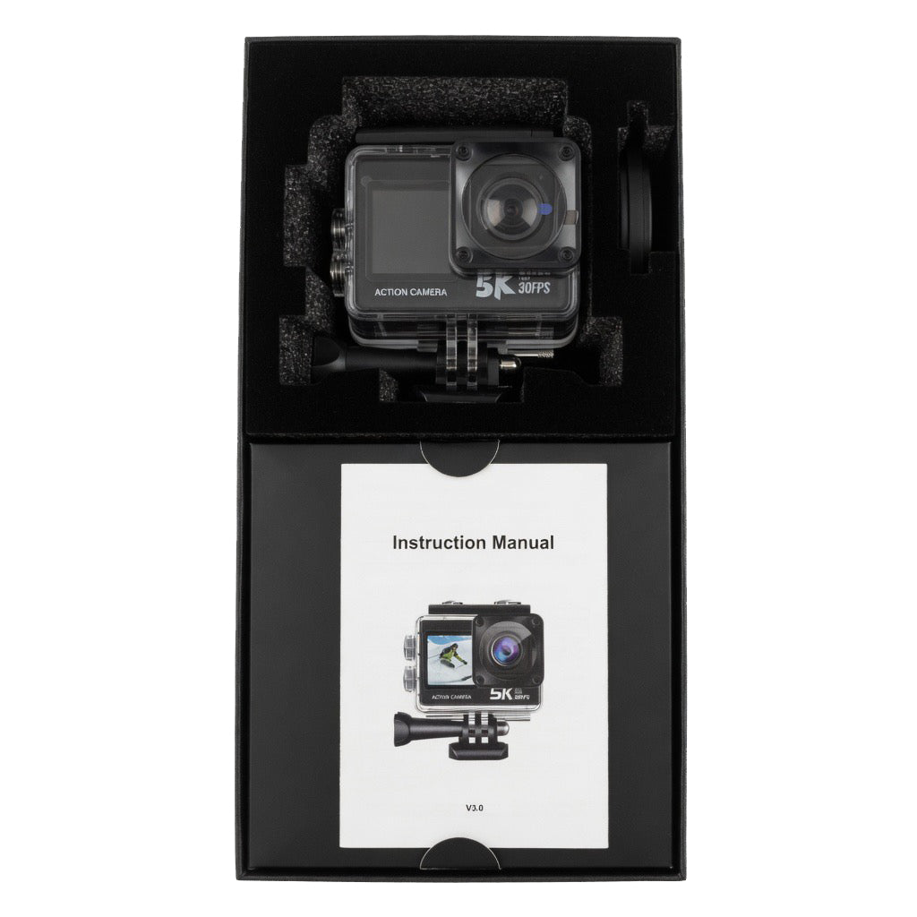 Levaplus 5K 30fps Ultra HD Video Action Camera--50MP Photo, EIS, WiFi Remote Control, 30m Waterproof