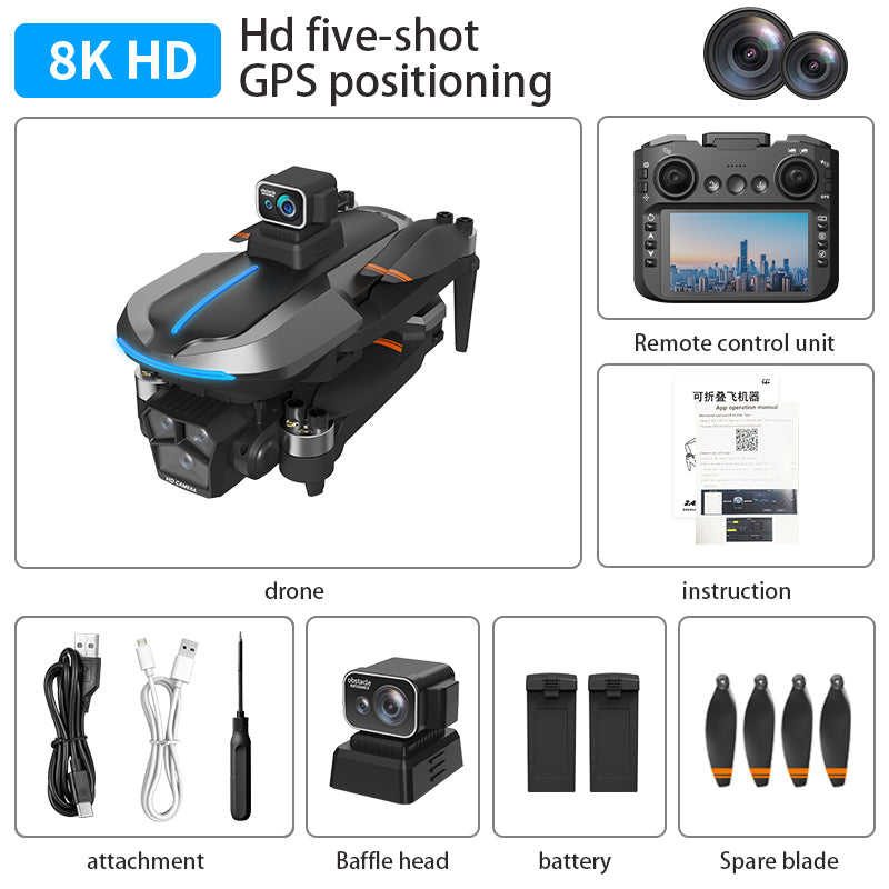 Levaplus 2025 New AE8 EVO Drone- Professional Aerial Photography, Brushless Power, Smart Follow, Foldable Design