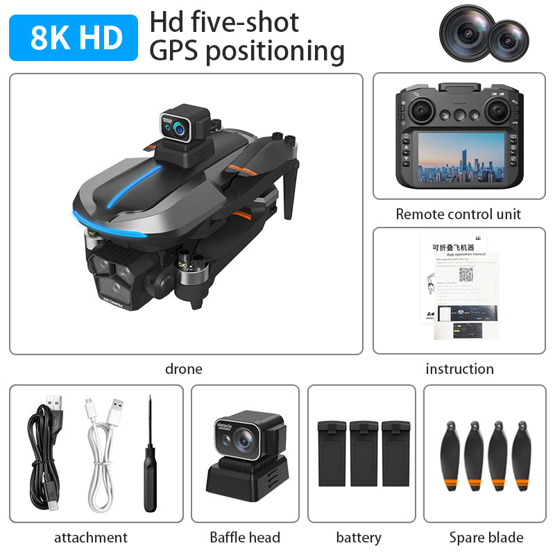 Levaplus 2025 New AE8 EVO Drone- Professional Aerial Photography, Brushless Power, Smart Follow, Foldable Design