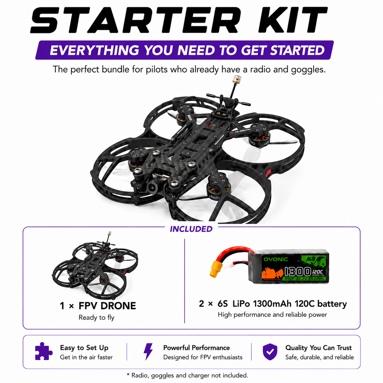 3.5" GEPRC CineLog35 V2 Analog FPV Drone with Caddx Ratel2