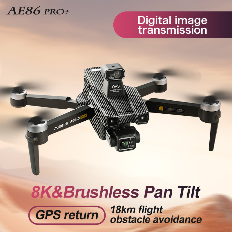 Levaplus AE86 Pro Max+ Drone – Gimbal 8K HD camera, 2nd-gen AI Chip, 11.2 miles(18KM) Flight, 48-min Endurance