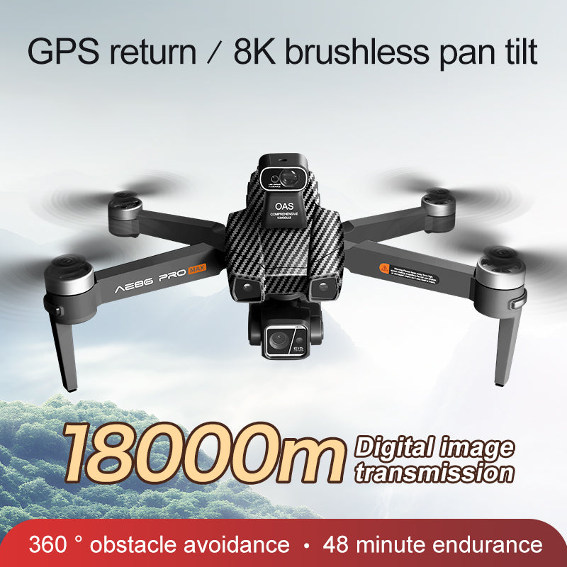 Levaplus AE86 Pro Max+ Drone – Gimbal 8K HD camera, 2nd-gen AI Chip, 11.2 miles(18KM) Flight, 48-min Endurance
