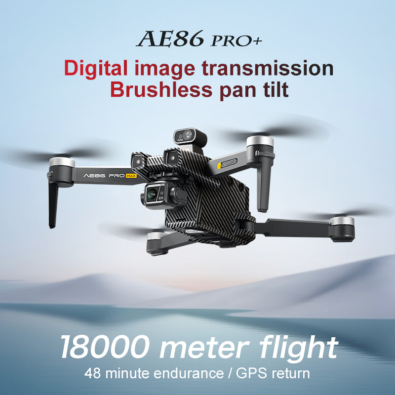 Levaplus AE86 Pro Max+ Drone – Gimbal 8K HD camera, 2nd-gen AI Chip, 11.2 miles(18KM) Flight, 48-min Endurance