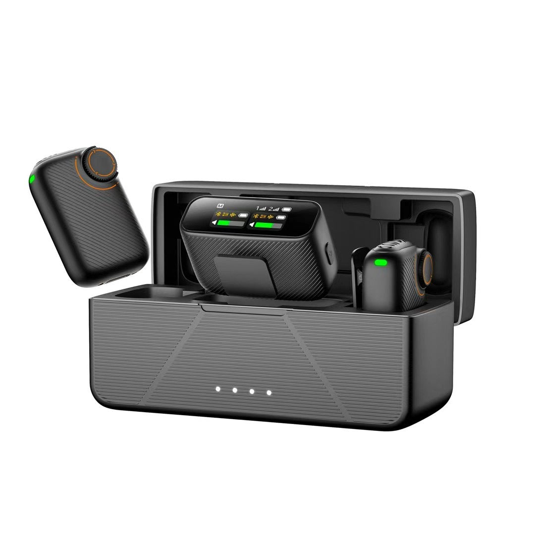 S20 Wireless Lavalier Microphone: 250m Range, Touchscreen, Noise Canceling & HiFi