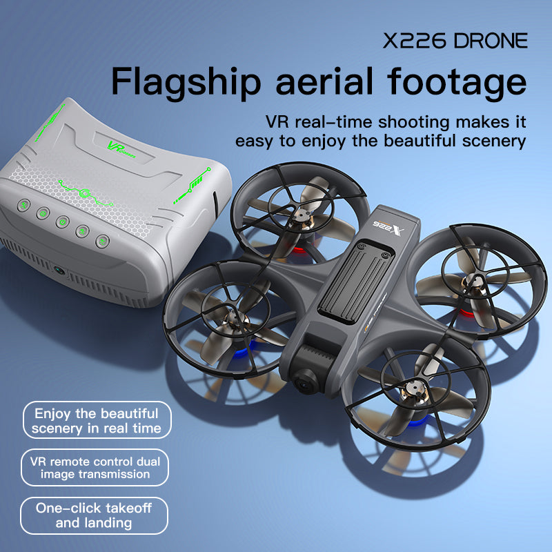 Levaplus X226 Brushless Motor VR FPV Drone - Optical Flow, Flip/Rolls, Dual Cam