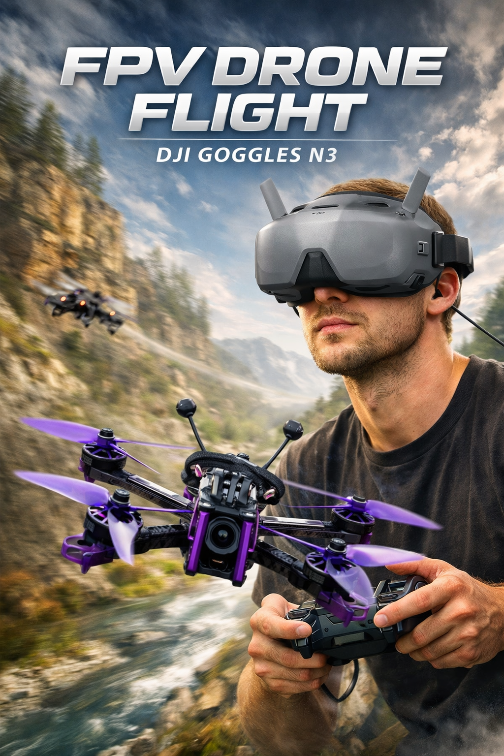 Why are you afraid to wear goggles to fly FPV Drones?