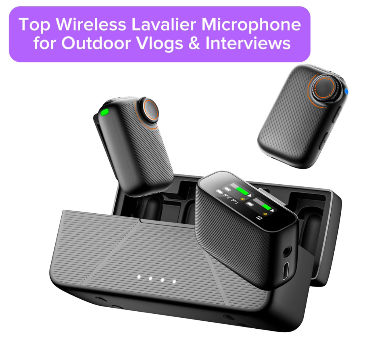 Top Wireless Lavalier Microphone for Outdoor Vlogs & Interviews