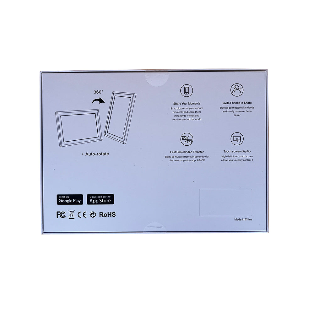 Levaplus WiFi Digital Photo Frame: IPS Panel, Touchscreen, Auto-Rotate, 32GB, Frameo App