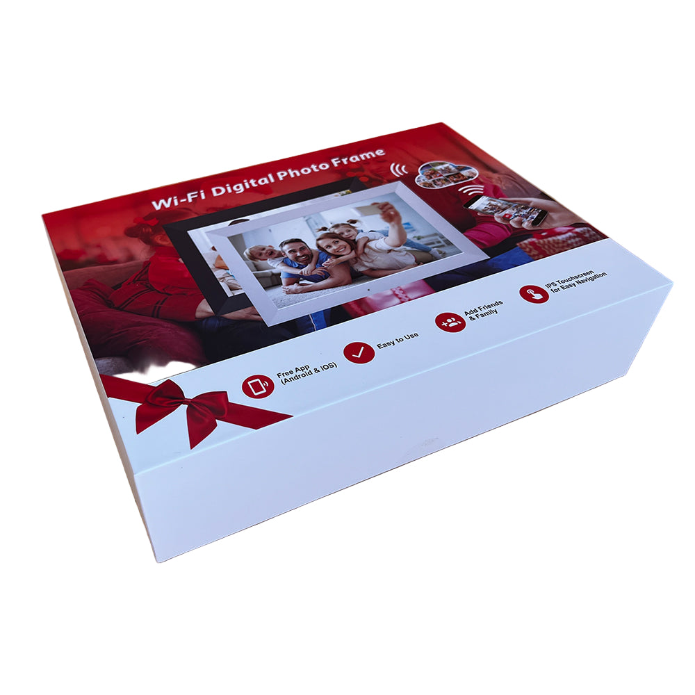 Levaplus WiFi Digital Photo Frame: IPS Panel, Touchscreen, Auto-Rotate, 32GB, Frameo App