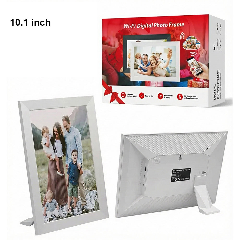 Levaplus WiFi Digital Photo Frame: IPS Panel, Touchscreen, Auto-Rotate, 32GB, Frameo App