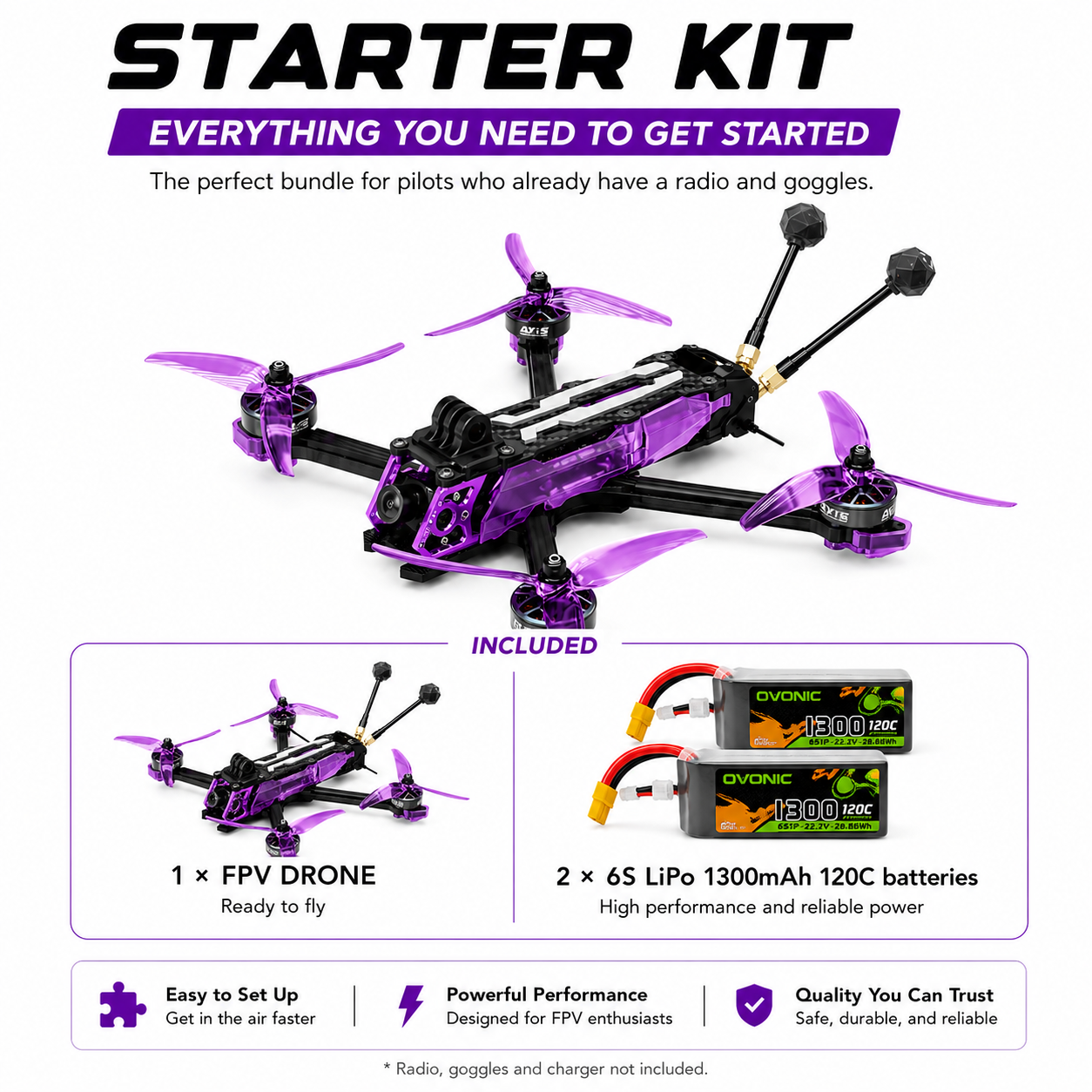 5" Axisflying MANTA 5 SE V2 FPV Drone, O4 Pro / Analog, GPS, ELRS 2.4G