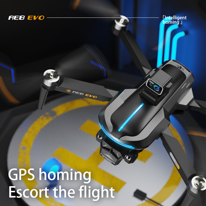 2025 New  AE8 EVO Drone,  One click home, 360° OAS, Dual mode control,  5G HD transmission,  GPS positioning,  with HD Brushless,  WiFi FPV Foldable