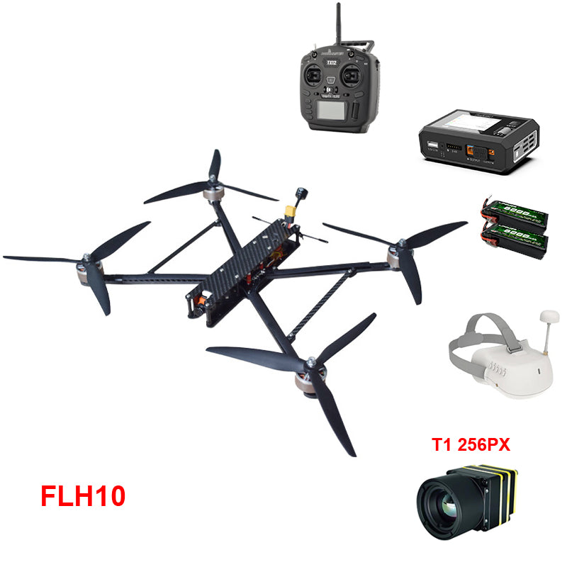 Levaplus FLH 7"/10"  3.5KG/6KG Heavy Lift GPS Drone, Flight distance 10km , Speed 120-140 km/h，Max altitude 6000 meters, Air-drop function