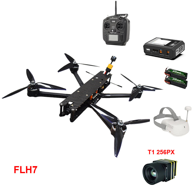 Levaplus FLH 7"/10"  3.5KG/6KG Heavy Lift GPS Drone, Flight distance 10km , Speed 120-140 km/h，Max altitude 6000 meters, Air-drop function