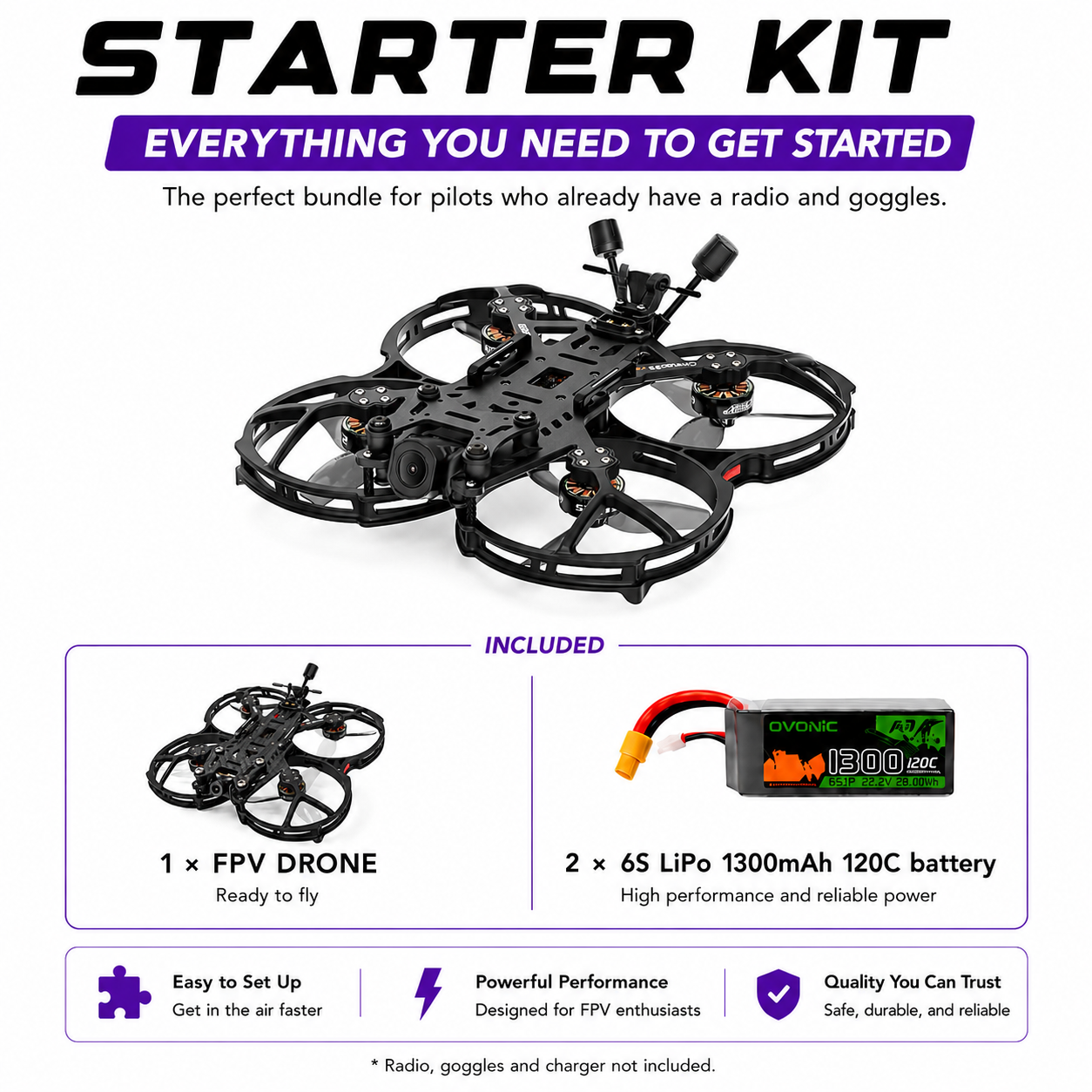 3.5" GEPRC CineLog35 V3 O4 Pro FPV Drone, 4K 120fps DJI O4 Air Unit Pro