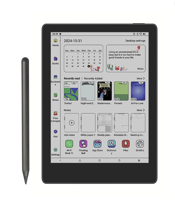 Meebook M8/M8C E-Ink  E-Reader – 7.8” M8 300PPI / 7.8" M8C B&W 300PPI Color 150 PPI  | Android 14 | Octa-Core 2.2GHz | Smart Light | Dual Mics & Speakers | Handwriting | 4GB+64GB | Wi-Fi 6 | Bluetooth 5.2 | Google Play