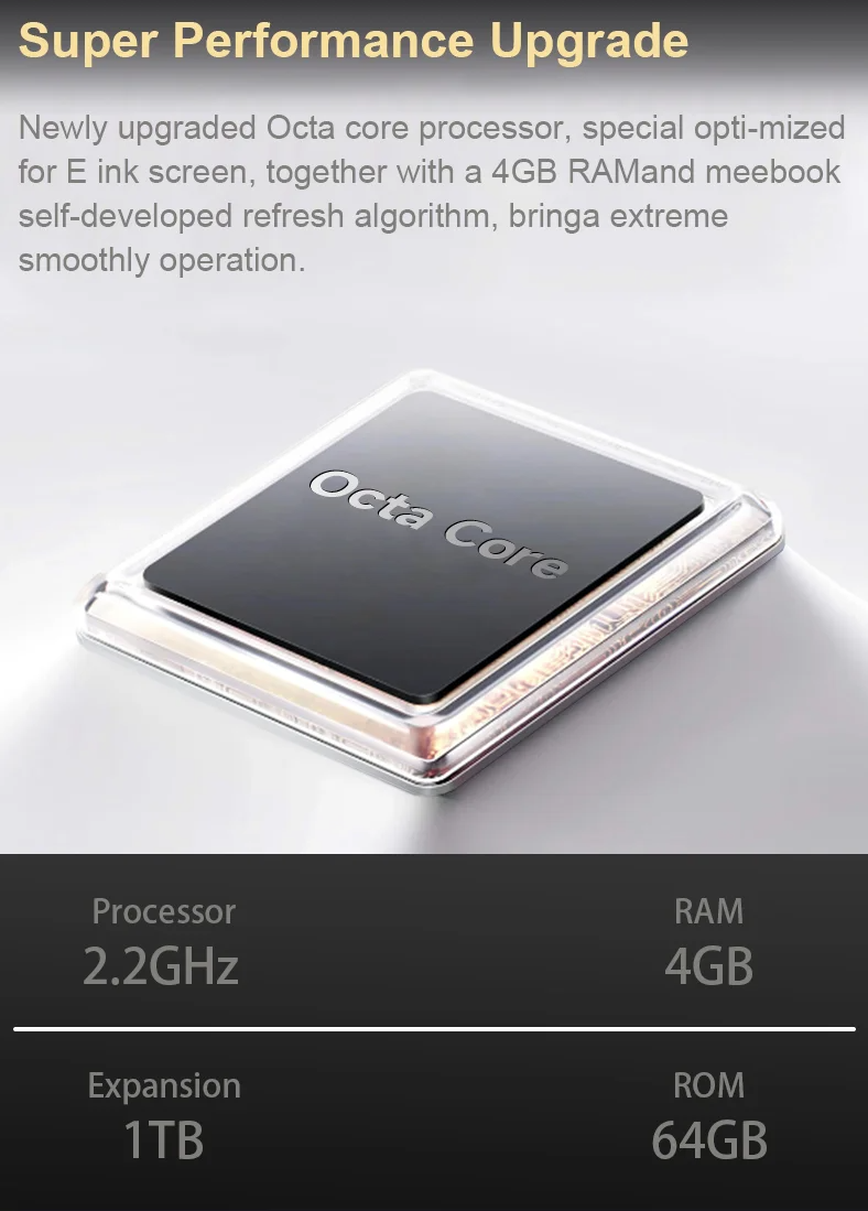 Meebook M8/ M8C E-Ink  E-Reader – 7.8" M8C B&W 300PPI Color 150 PPI | 4GB+64GB  | Android 14 | Octa-Core 2.2GHz |Handwriting | Google Play