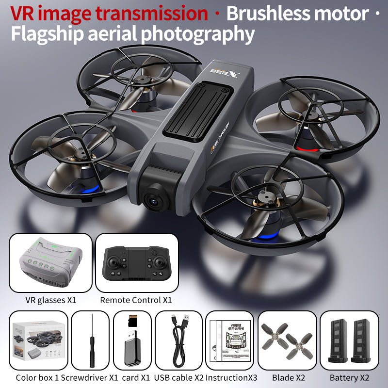 Levaplus X226 Brushless Motor VR FPV Drone - Optical Flow, Flip/Rolls, Dual Cam