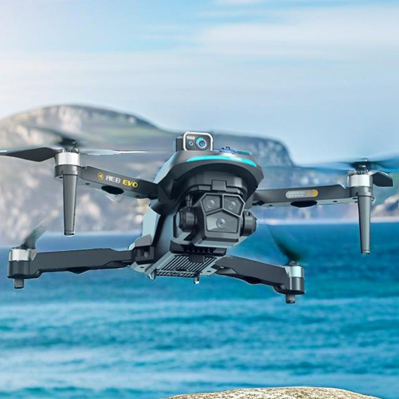 Levaplus AE8 EVO  GPS drone with a dual-camera gimbal flying outdoors