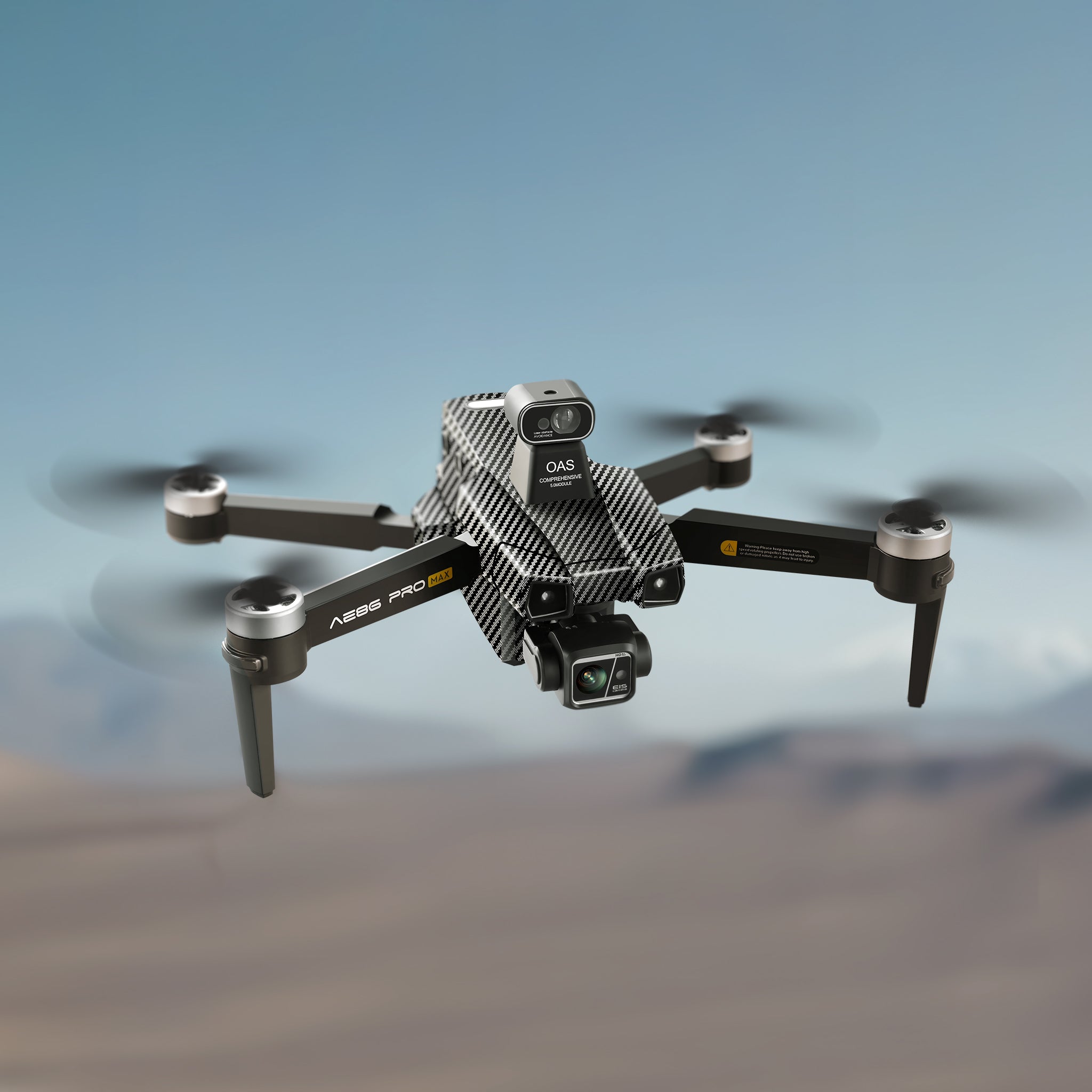 Levaplus AE86 Pro Max+ 8K GPS drone with a 3-axis gimbal camera flying outdoors