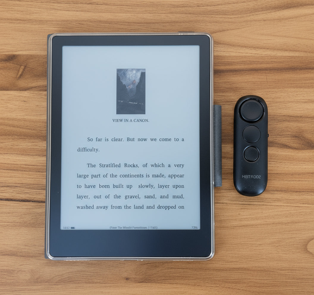 Remote Control Page Turner for eBook readers, tablets, and smartphones