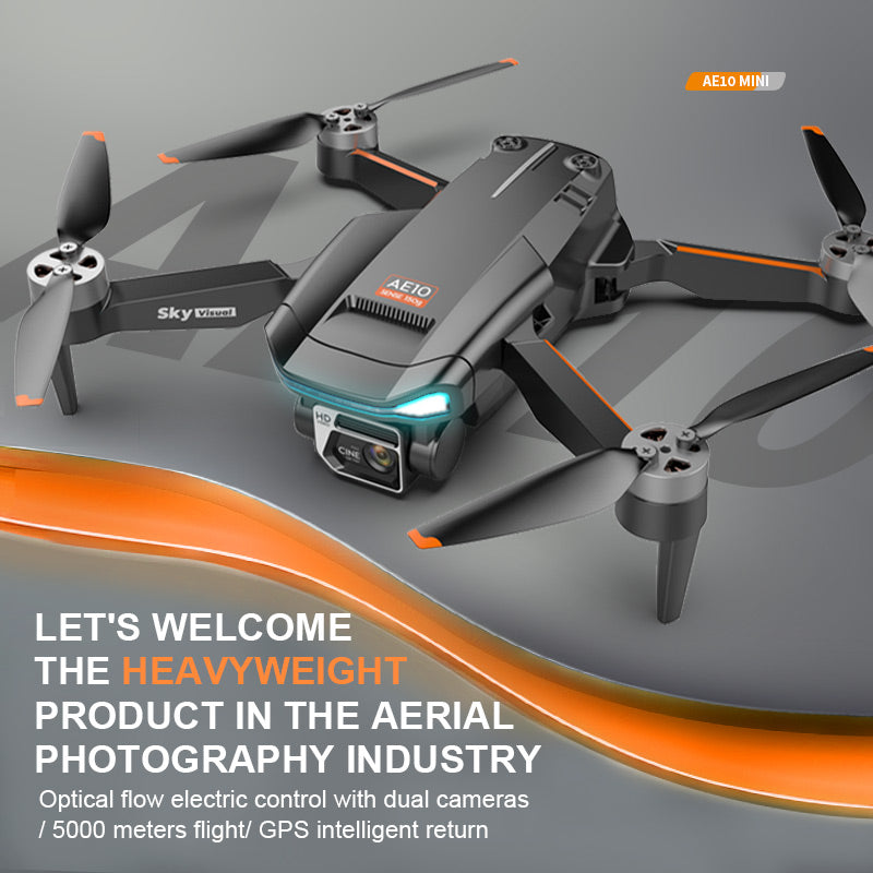 New AE10 Mini folding Drone 8K HD Dual Camera - Levaplus USA